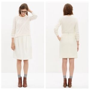 Madewell Corridor Pleated Pencil Skirt